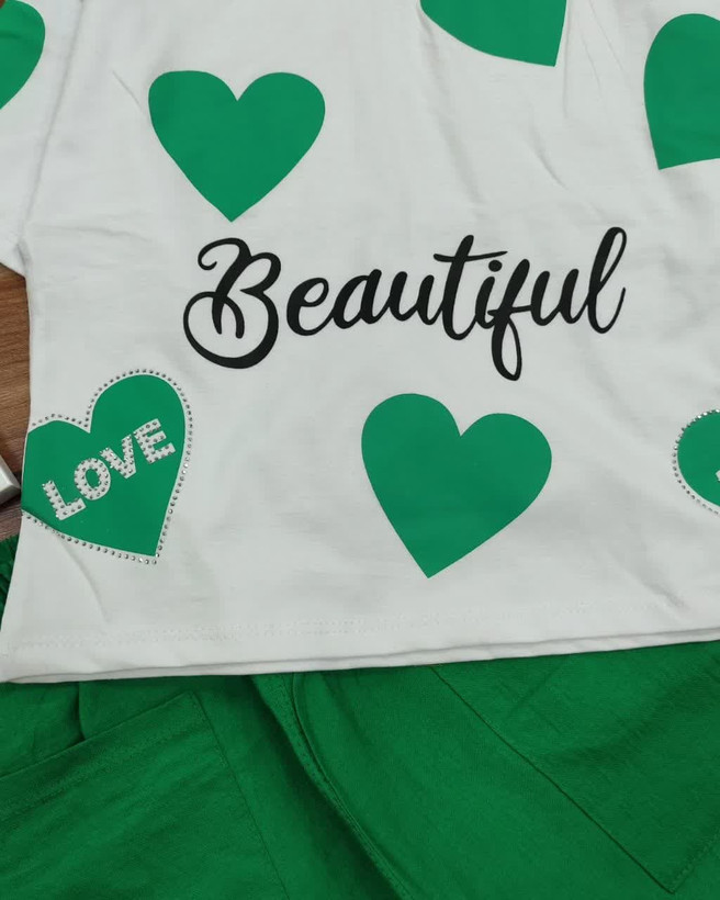 تیشرت شلوار قلبی LOVE