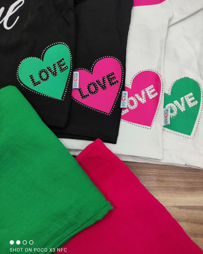 تیشرت شلوار قلبی LOVE