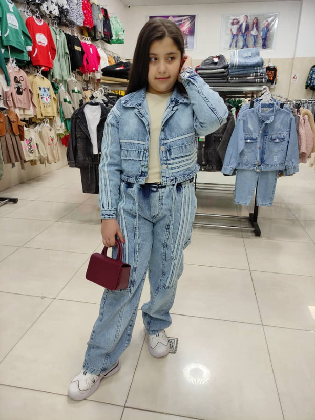 کت کراپ شلوار جین